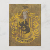 Harry Potter | Hufflepuff Crest Spray Paint Briefkaart (Voorkant)