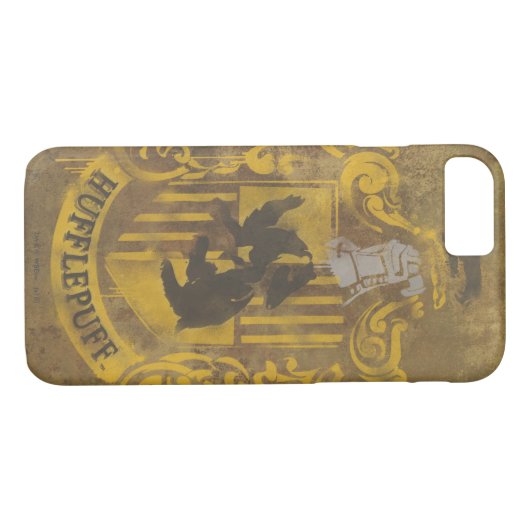 Harry Potter | Hufflepuff Crest Spray Paint Case-Mate iPhone Case (Achterkant (Horizontaal))