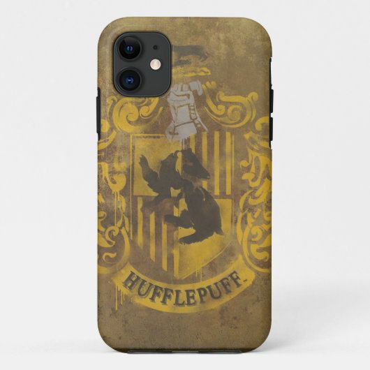 Harry Potter | Hufflepuff Crest Spray Paint Case-Mate iPhone Case (Achterkant)