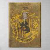 Harry Potter | Hufflepuff Crest Spray Paint Poster (Voorkant)