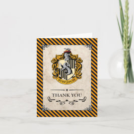 Harry Potter | Hufflepuff Dank u wel Bedankkaart