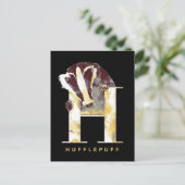 Harry Potter | HUFFLEPUFF™ Das Watercolor Briefkaart (Staand voorkant)