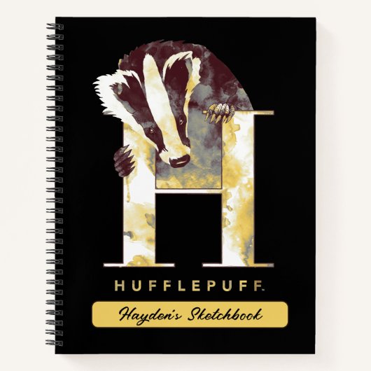 Harry Potter | HUFFLEPUFF™ Dasbadgertekening Notitieboek (Voorkant)