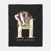 Harry Potter | HUFFLEPUFF™ Dasje Waterverf Fleece Deken (Voorkant)