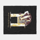 Harry Potter | HUFFLEPUFF™ Dasje Waterverf Fleece Deken (Voorkant (Horizontaal))
