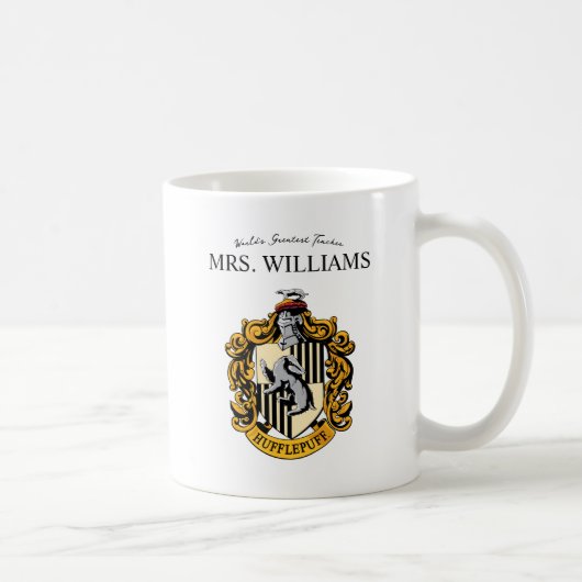 Harry Potter | Hufflepuff Docent Gepersonaliseerd Koffiemok (Rechts)