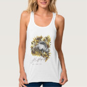 HARRY POTTER™ HUFFLEPUFF™ Floral grafisch Tanktop (Voorkant)
