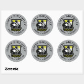 HARRY POTTER™ | HUFFLEPUFF™ Gelukkige Verjaardag Ronde Sticker (Vel)