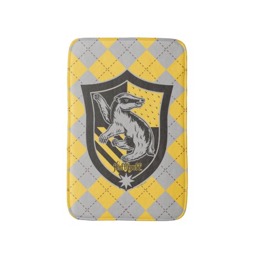 Harry Potter | Hufflepuff House Pride Crest Badmat (Voorkant Verticaal)