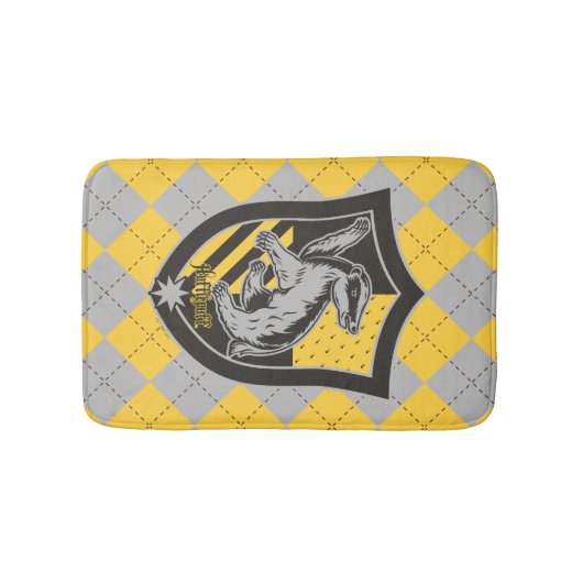 Harry Potter | Hufflepuff House Pride Crest Badmat (Voorkant)
