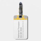 Harry Potter| Hufflepuff House Pride Crest Bagagelabel (Achterkant verticaal)