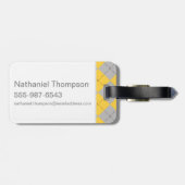 Harry Potter| Hufflepuff House Pride Crest Bagagelabel (Achterkant horizontaal)