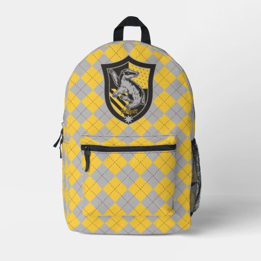 Harry Potter | Hufflepuff House Pride Crest Bedrukte Rugzak (Voorkant)