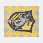 Harry Potter | Hufflepuff House Pride Crest Fleece Deken (Voorkant (Horizontaal))