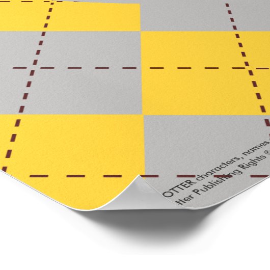 Harry Potter | Hufflepuff House Pride Crest Poster (Hoek)