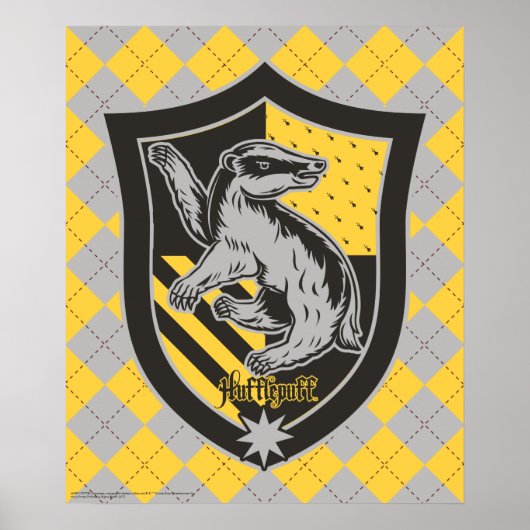 Harry Potter | Hufflepuff House Pride Crest Poster (Voorkant)