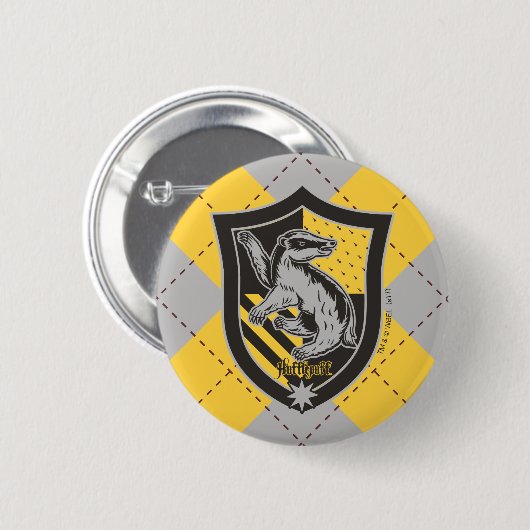 Harry Potter | Hufflepuff House Pride Crest Ronde Button 5,7 Cm (Voorkant /achterkant)