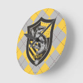 Harry Potter | Hufflepuff House Pride Crest Ronde Klok (Hoek)