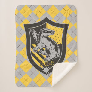 Harry Potter   Hufflepuff House Pride Crest Sherpa Deken