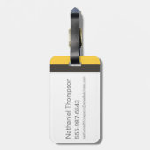 Harry Potter| Hufflepuff House Pride Graphic Bagagelabel (Achterkant verticaal)