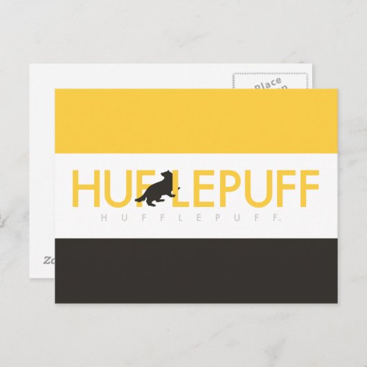 Harry Potter | Hufflepuff House Pride Logo Briefkaart (Voorkant / Achterkant)