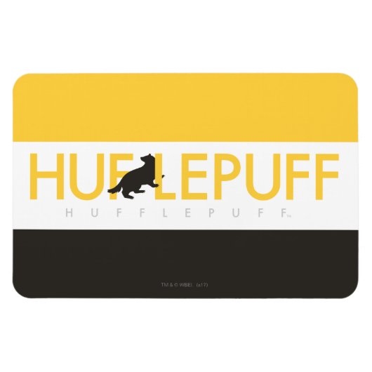 Harry Potter | Hufflepuff House Pride Logo Magneet (Horizontaal)