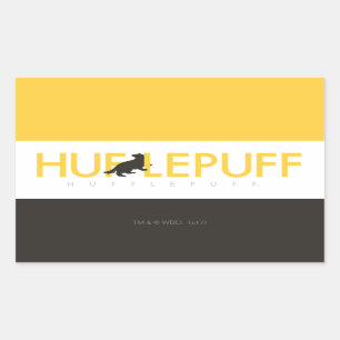 Harry Potter   Hufflepuff House Pride Logo Rechthoekige Sticker