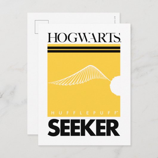 Harry Potter | HUFFLEPUFF™ House Quidditch Seeker Briefkaart (Voorkant / Achterkant)