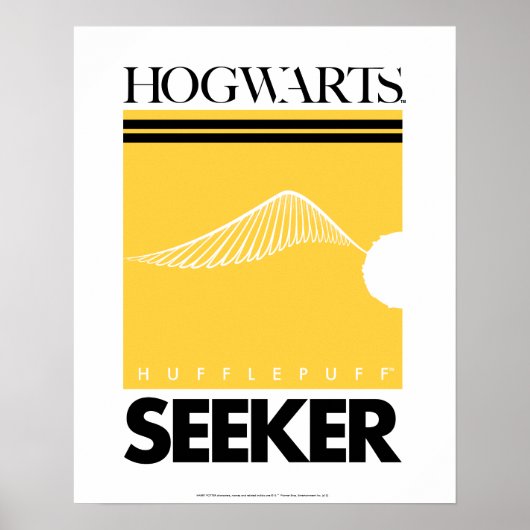 Harry Potter | HUFFLEPUFF™ House Quidditch Seeker Poster (Voorkant)