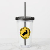 Harry Potter | HUFFLEPUFF™ House Trais Graphic Acryl Drinkbeker (Voorkant)