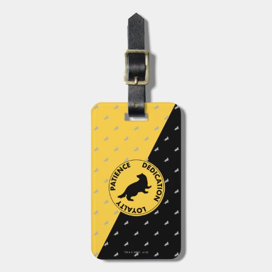 Harry Potter | HUFFLEPUFF™ House Trais Graphic Bagagelabel (Voorkant verticaal)