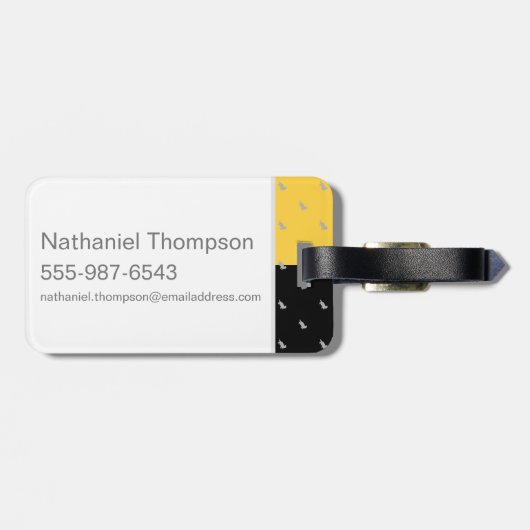 Harry Potter | HUFFLEPUFF™ House Trais Graphic Bagagelabel (Achterkant horizontaal)