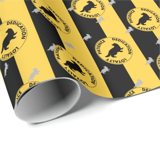 Harry Potter | HUFFLEPUFF™ House Trais Graphic Cadeaupapier (Rol Hoek)