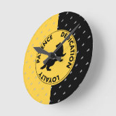Harry Potter | HUFFLEPUFF™ House Trais Graphic Ronde Klok (Hoek)