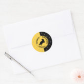 Harry Potter | HUFFLEPUFF™ House Trais Graphic Ronde Sticker (Envelop)