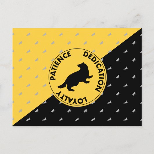Harry Potter| HUFFLEPUFF™ House Traits Graphic Briefkaart (Voorkant)