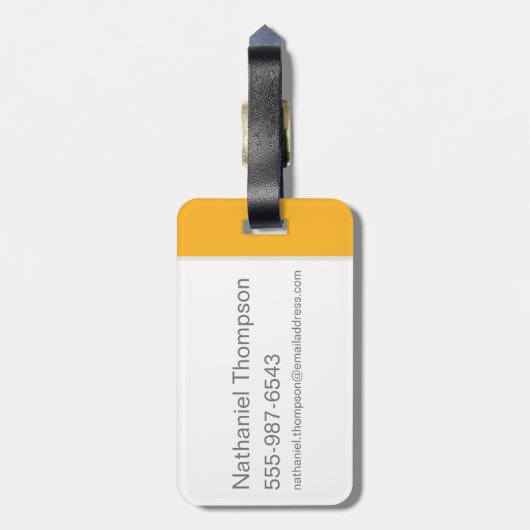 Harry Potter| HUFFLEPUFF™ House Traits Sigil Bagagelabel (Achterkant verticaal)