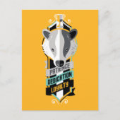 Harry Potter| HUFFLEPUFF™ House Traits Sigil Briefkaart (Voorkant)