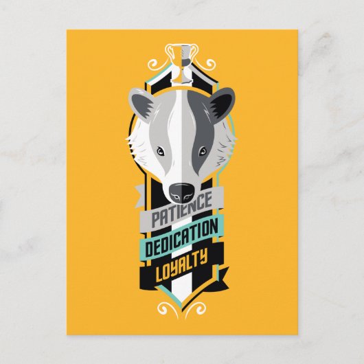 Harry Potter| HUFFLEPUFF™ House Traits Sigil Briefkaart (Voorkant)