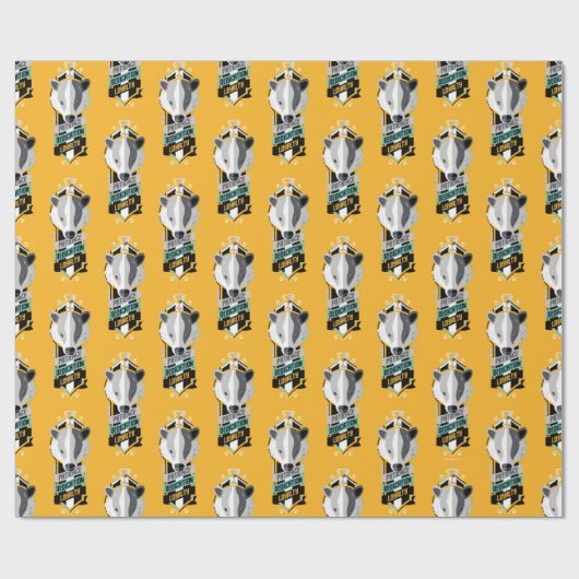 Harry Potter | HUFFLEPUFF™ House Traits Sigil Cadeaupapier (Vlak)