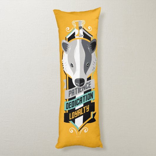 Harry Potter | HUFFLEPUFF™ House Traits Sigil Lichaamskussen (Achterkant (Verticaal))