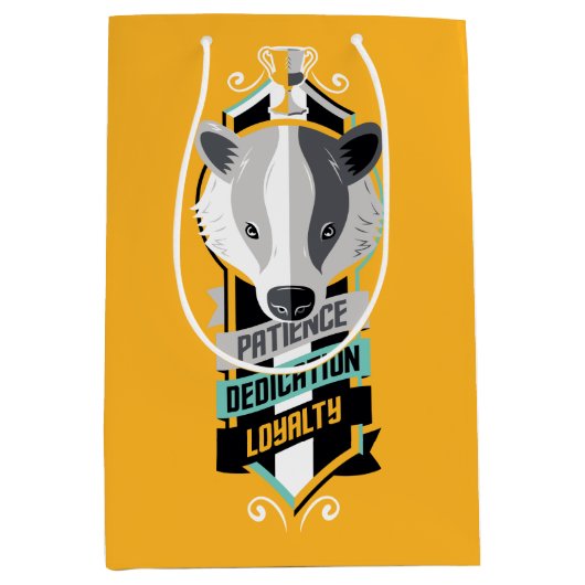 Harry Potter | HUFFLEPUFF™ House Traits Sigil Medium Cadeauzakje (Voorkant)