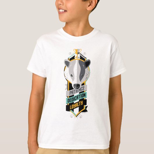 Harry Potter| HUFFLEPUFF™ House Traits Sigil T-shirt (Voorkant)