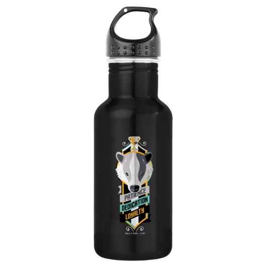 Harry Potter | HUFFLEPUFF™ House Traits Sigil Waterfles (Voorkant)