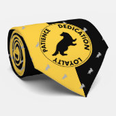 Harry Potter | HUFFLEPUFF™ Huis Eigenschappen Graf Stropdas (Opgerold)