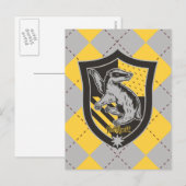 Harry Potter | Hufflepuff Huis Wapenschild Briefkaart (Voorkant / Achterkant)