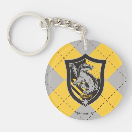 Harry Potter | Hufflepuff Huis Wapenschild Sleutelhanger (Voorkant)