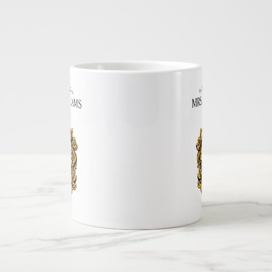Harry Potter | Hufflepuff-leraar, gepersonaliseerd Grote Koffiekop (Voorkant)