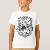 HARRY POTTER™ HUFFLEPUFF™ Line Art Crest T-Shirt (Voorkant)