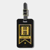 Harry Potter | Hufflepuff Monogram Banner Bagagelabel (Voorkant verticaal)